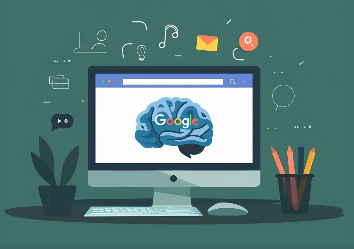 Cerveau affiché dans un moteur de recherche : l'IA qui interprète les questions