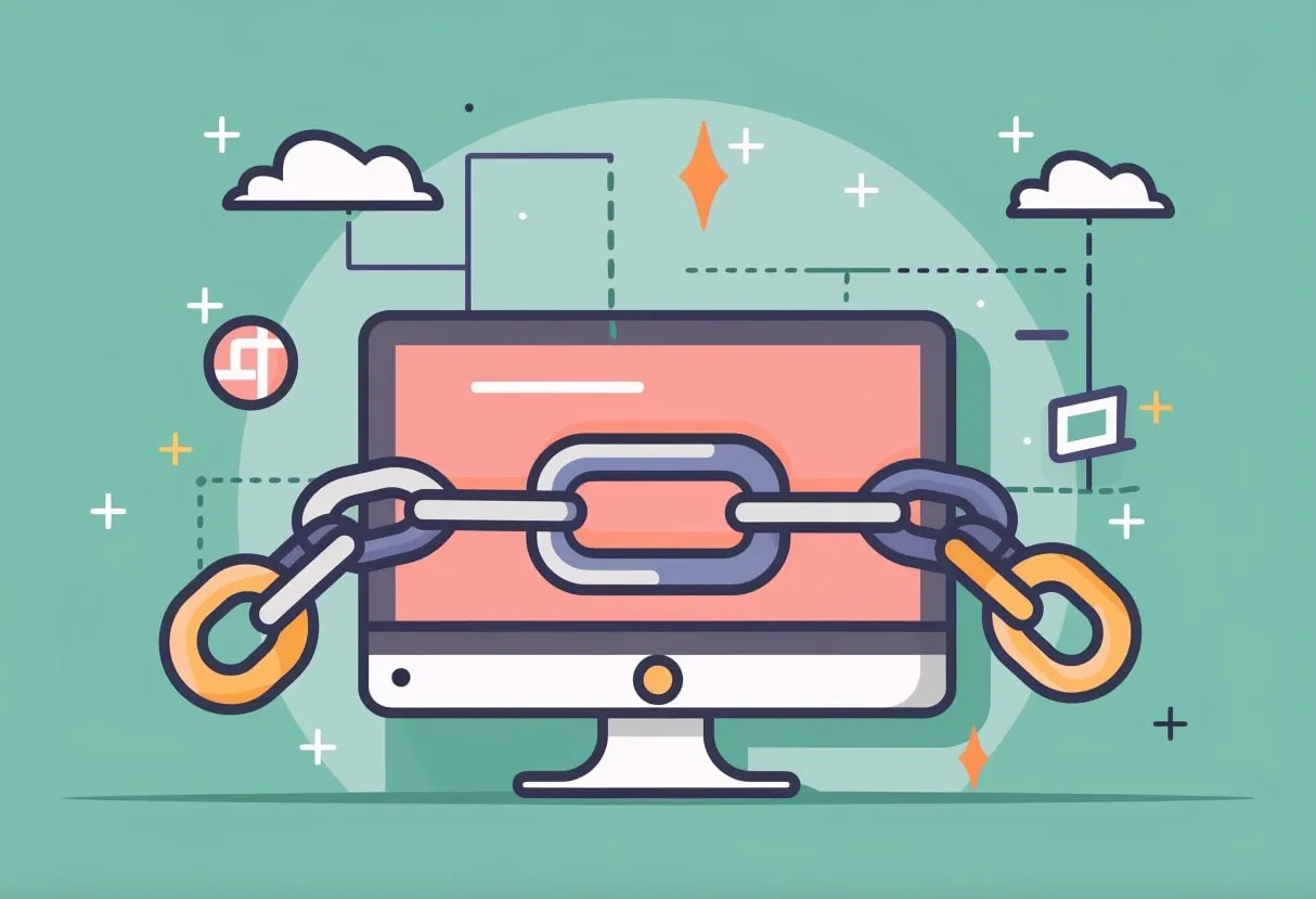 Écran relié par une chaîne : reconnaître un bon backlink