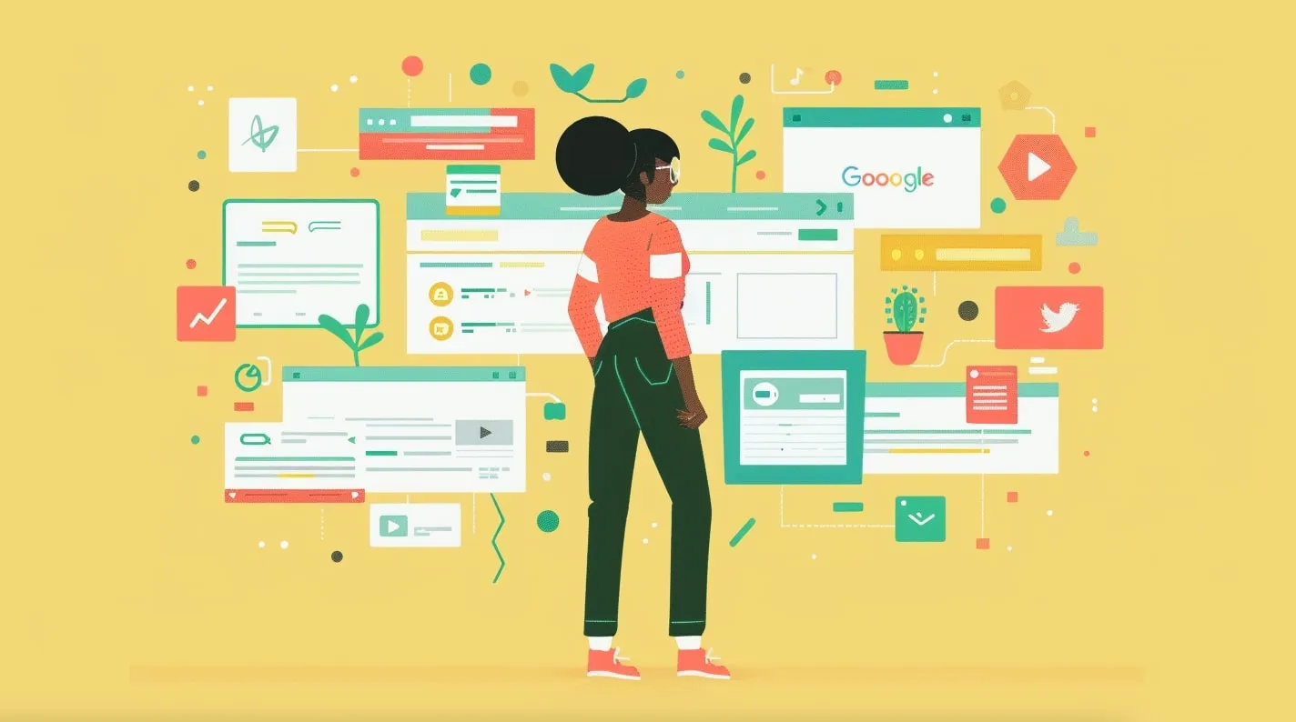 Pages web reliées entre elles, parcourues par un moteur de recherche