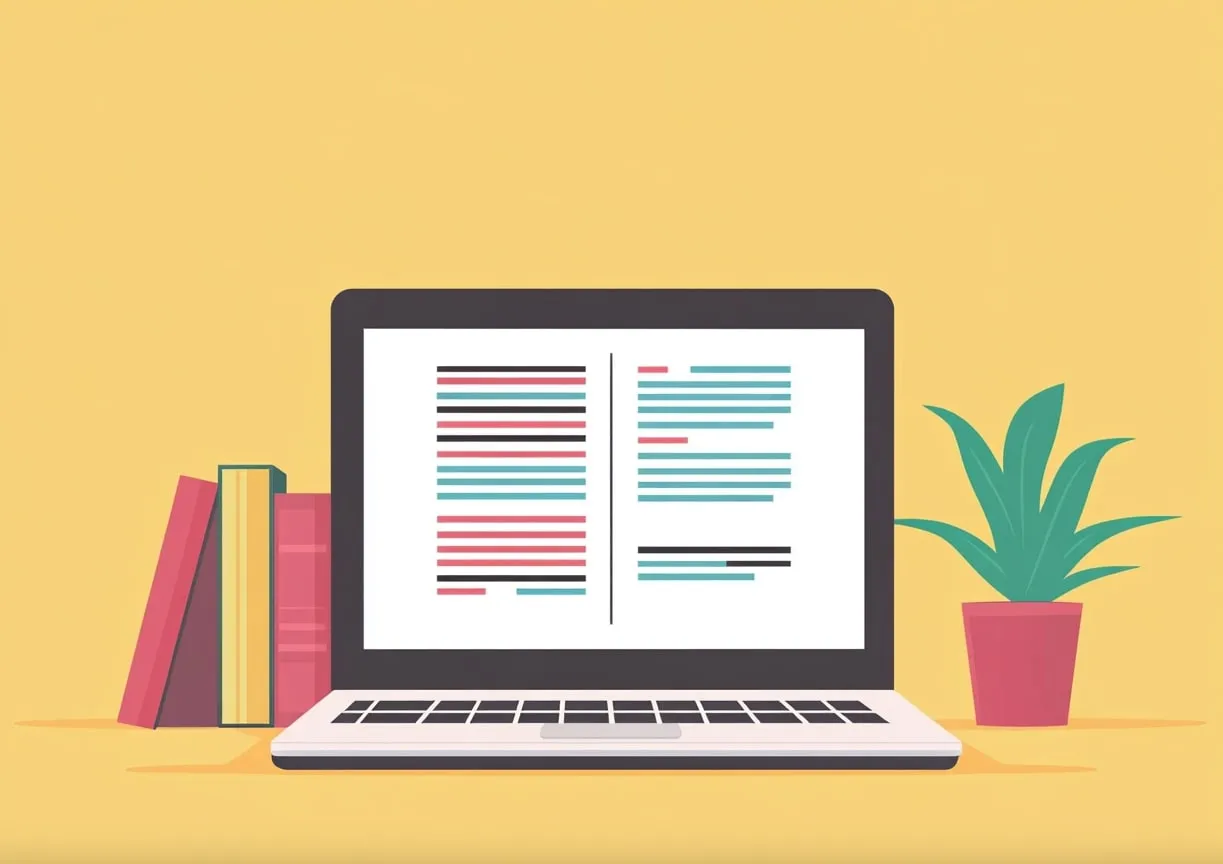 Page web dont le texte est balisé et structuré